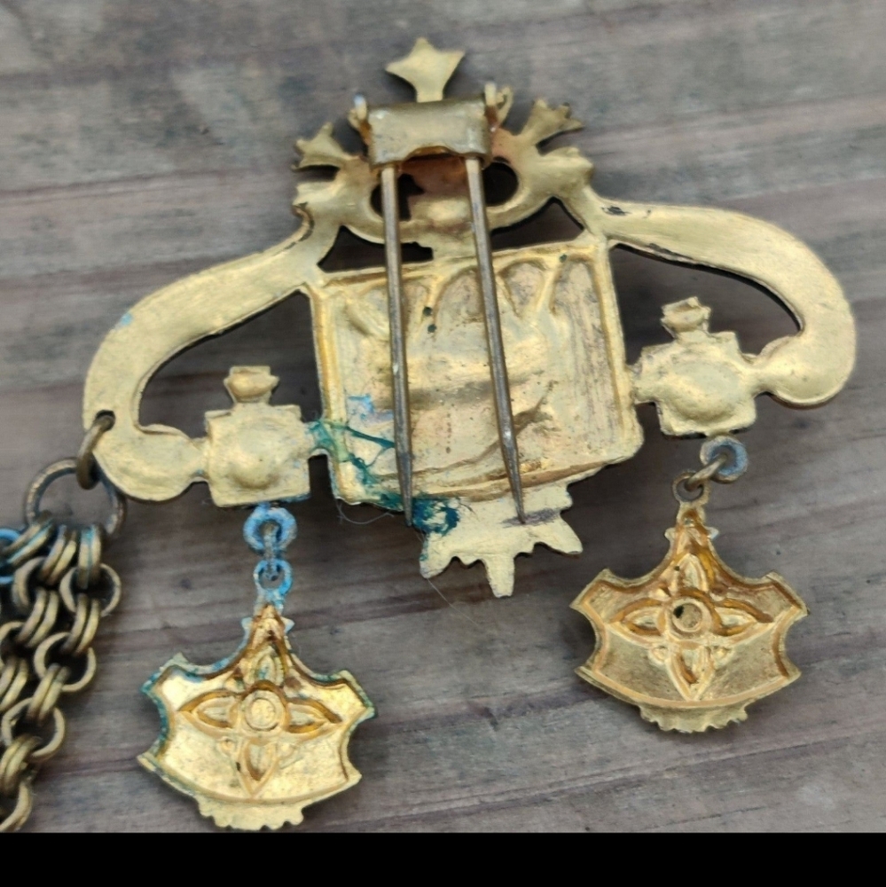 Antique Victorian Ruby Chatelaine - image 7